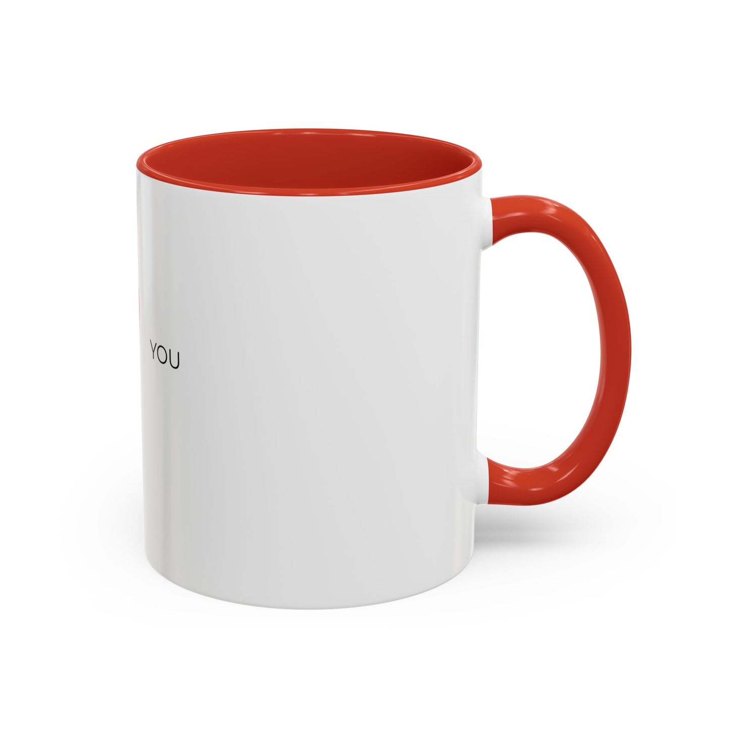 Love Heart Accent Coffee Mug — "I  You" Ceramic Gift for Valentines & Anniversaries