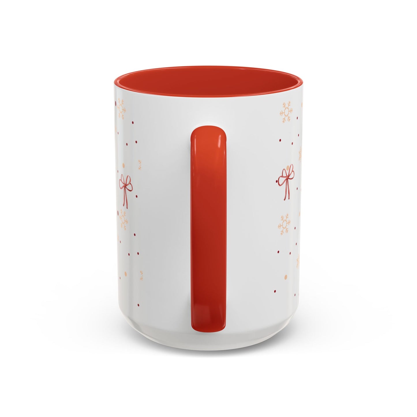 Holiday Bow Accent Coffee Mug | Winter Gift | Festive Drinkware | Christmas & New Year Decor | Cute Mug for Coffee Lovers