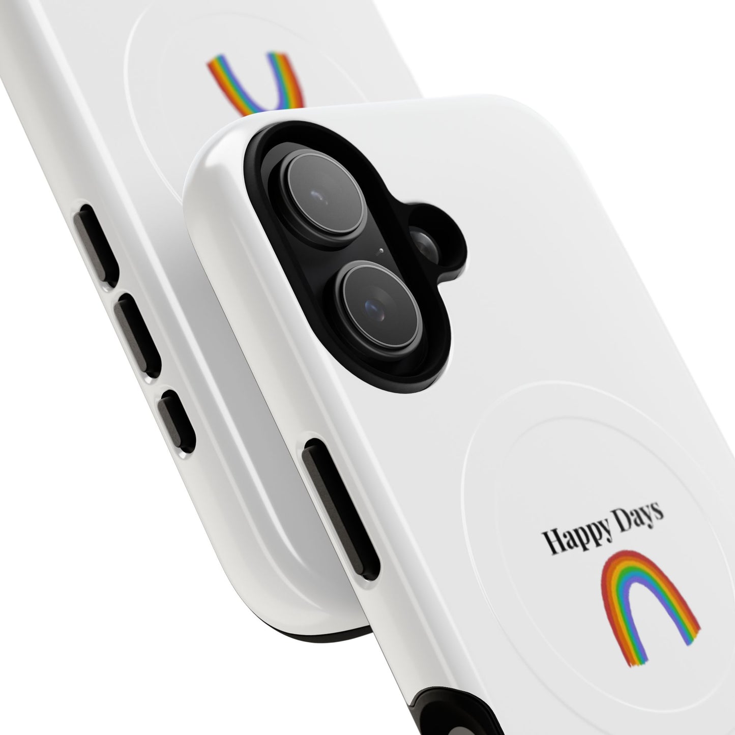 Tough Magnetic Phone Case — "Happy Days" Rainbow Design