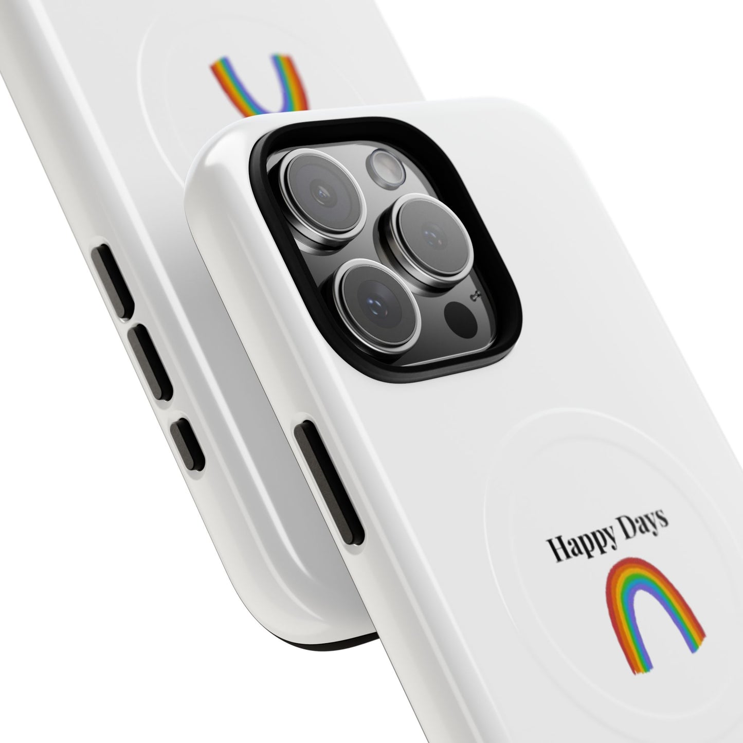 Tough Magnetic Phone Case — "Happy Days" Rainbow Design