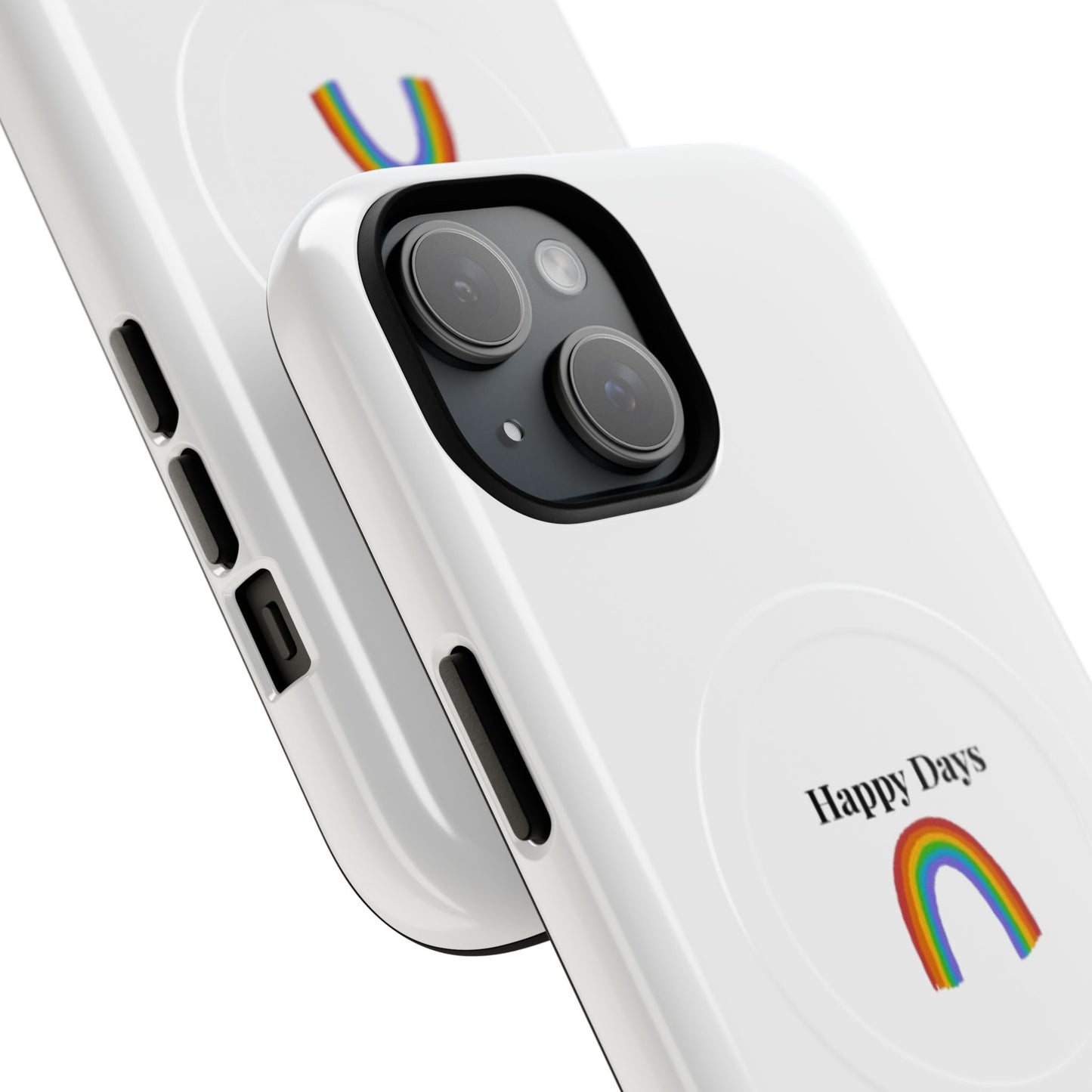 Tough Magnetic Phone Case — "Happy Days" Rainbow Design
