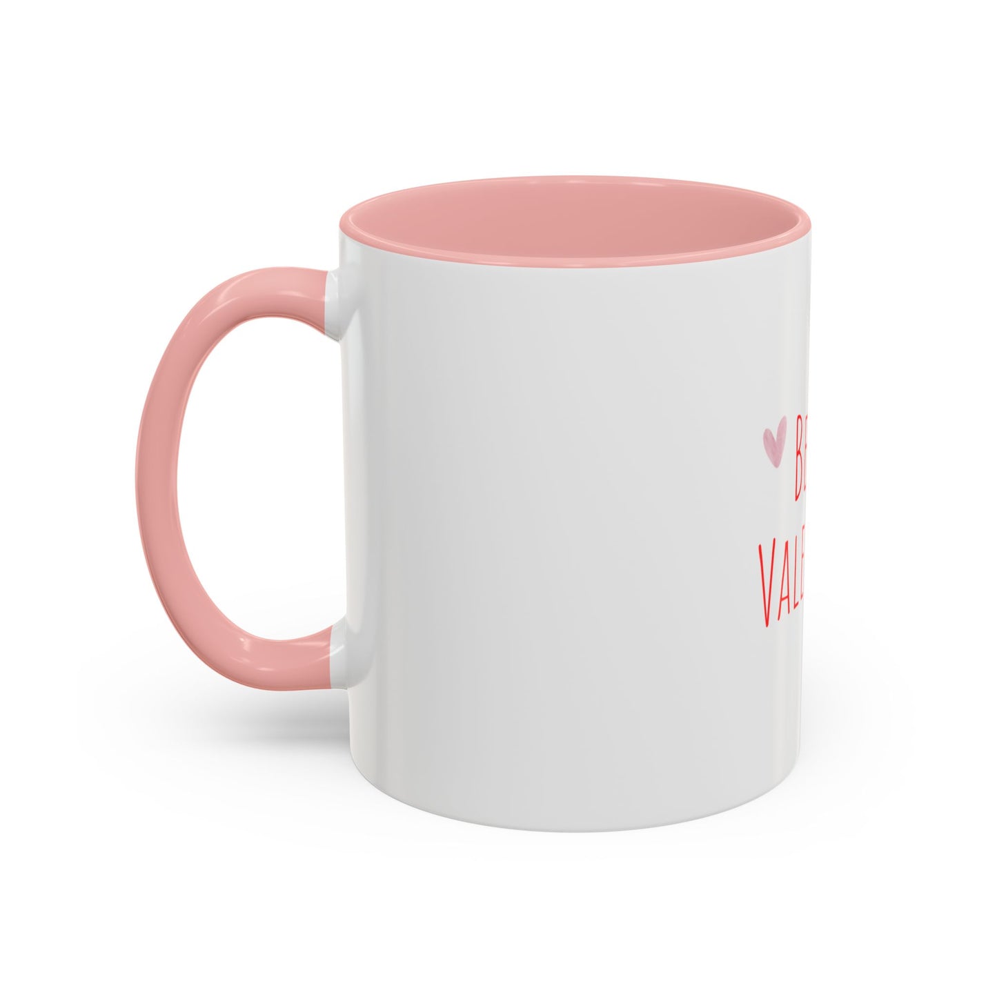 Be My Valentine Accent Coffee Mug — Valentine’s Day Heart Coffee Cup