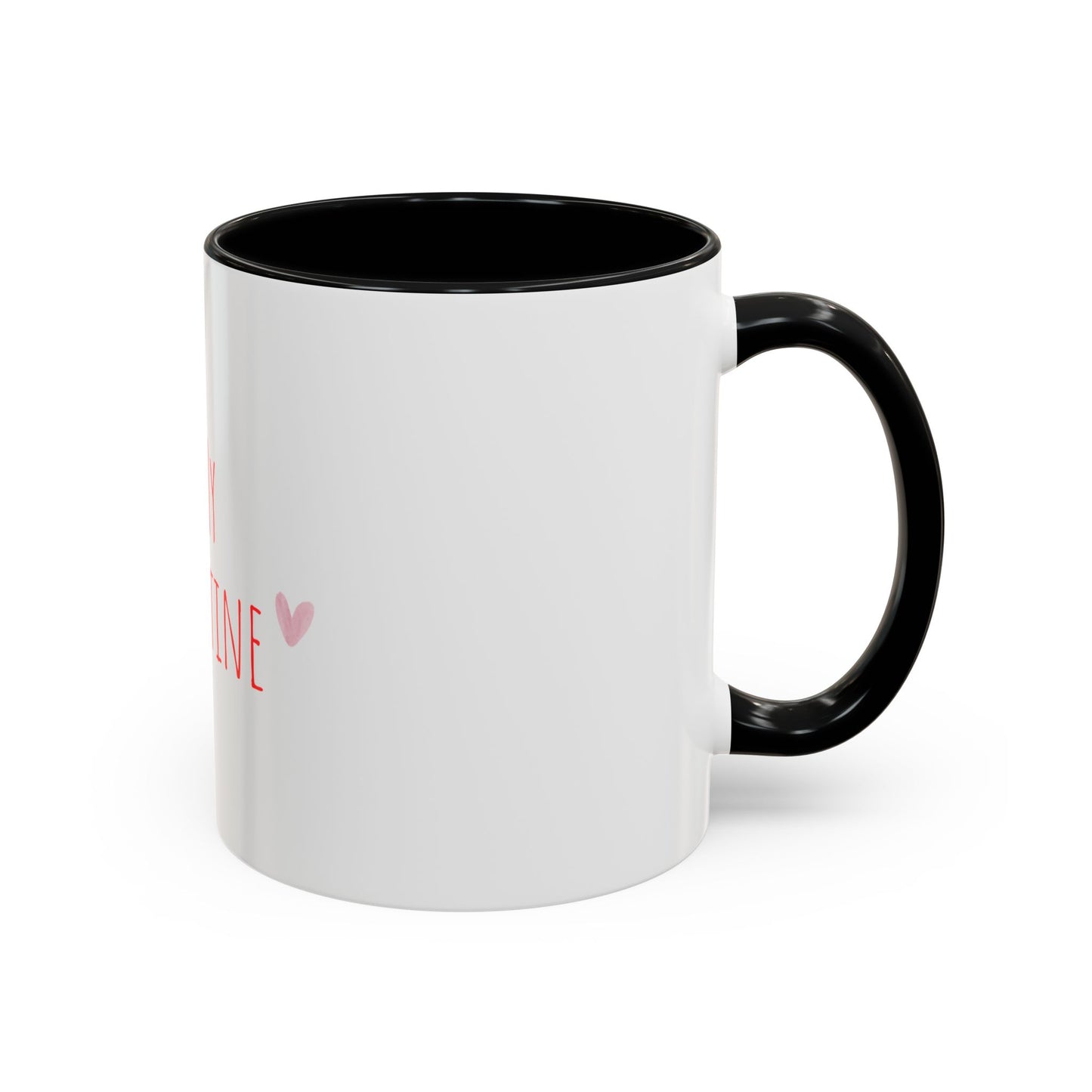 Be My Valentine Accent Coffee Mug — Valentine’s Day Heart Coffee Cup
