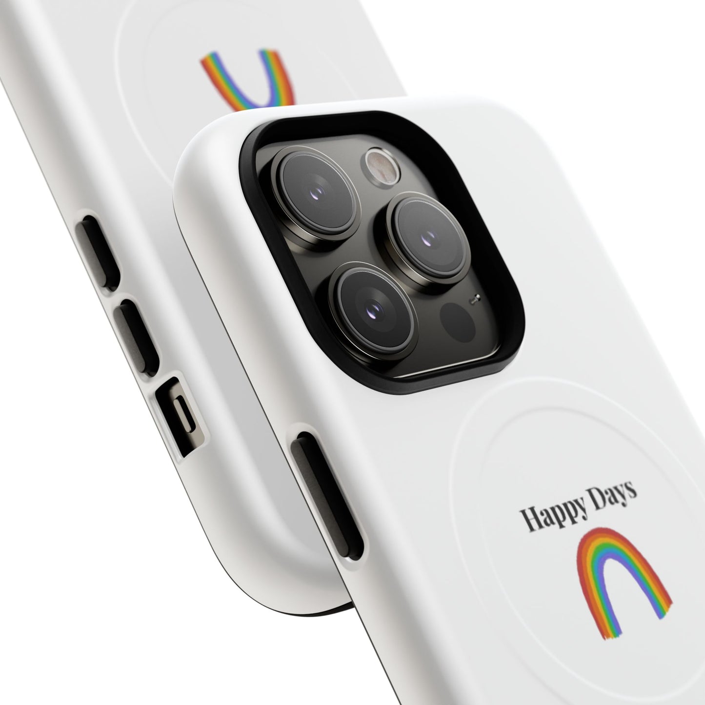 Tough Magnetic Phone Case — "Happy Days" Rainbow Design