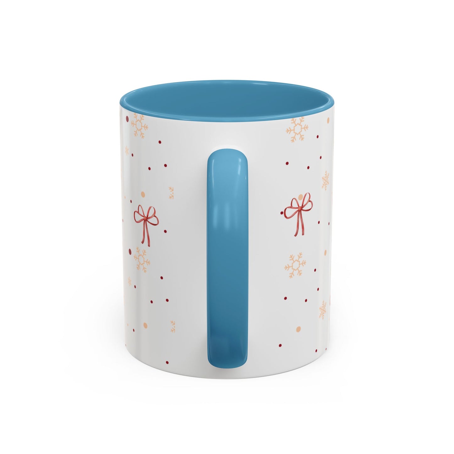 Holiday Bow Accent Coffee Mug | Winter Gift | Festive Drinkware | Christmas & New Year Decor | Cute Mug for Coffee Lovers