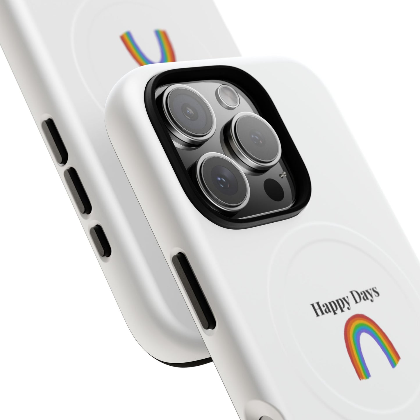 Tough Magnetic Phone Case — "Happy Days" Rainbow Design