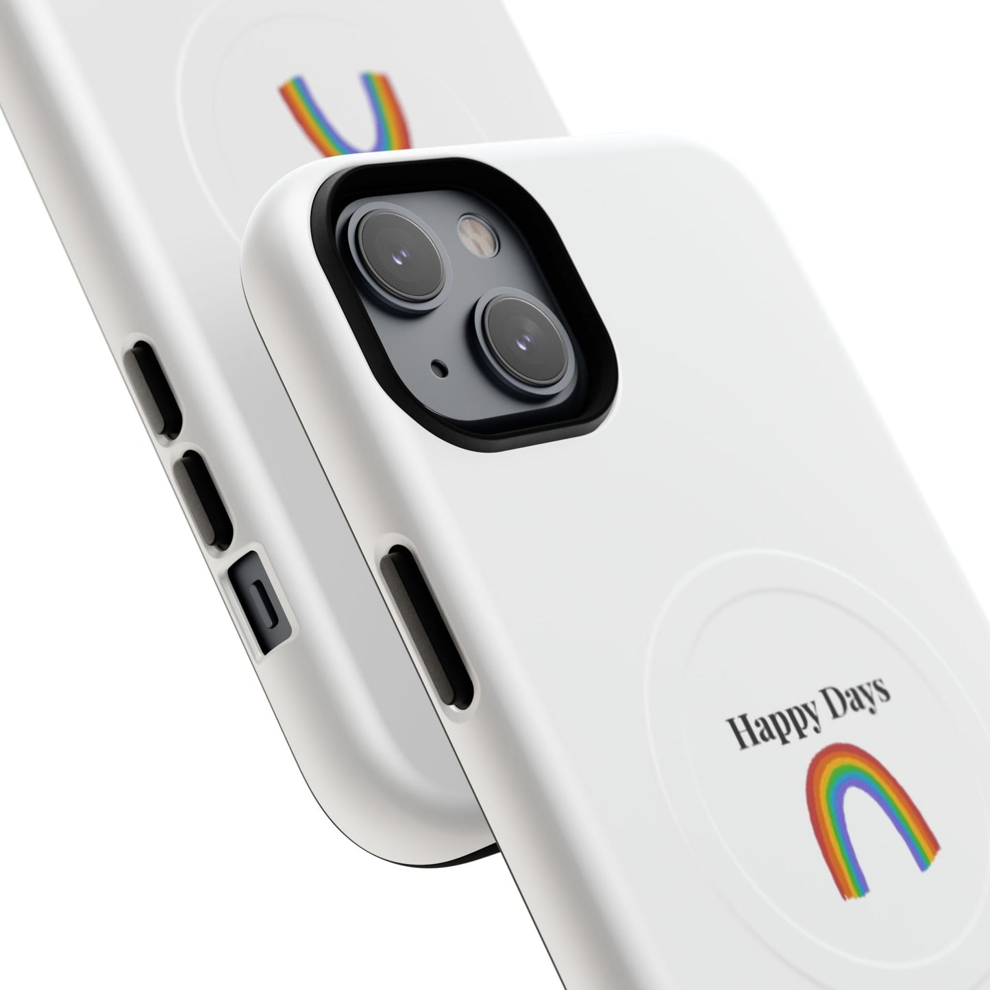 Tough Magnetic Phone Case — "Happy Days" Rainbow Design