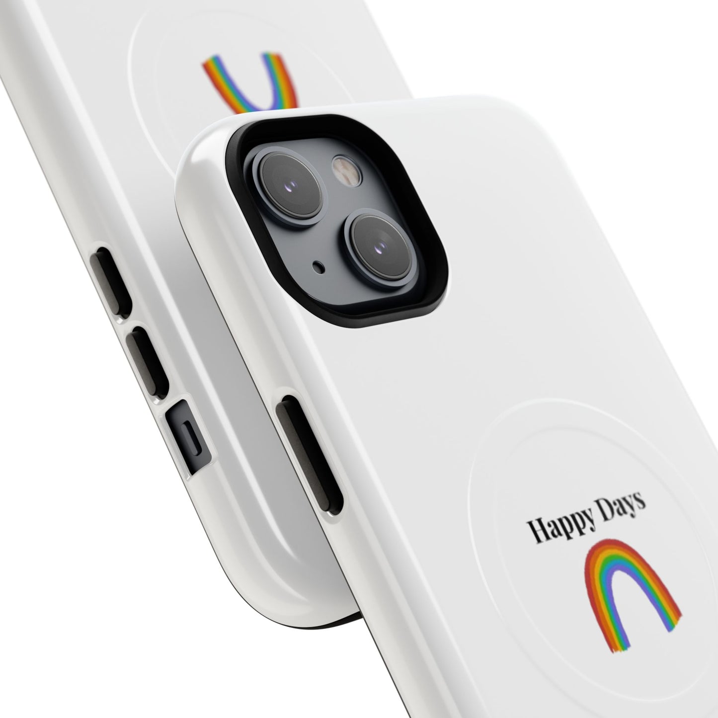 Tough Magnetic Phone Case — "Happy Days" Rainbow Design