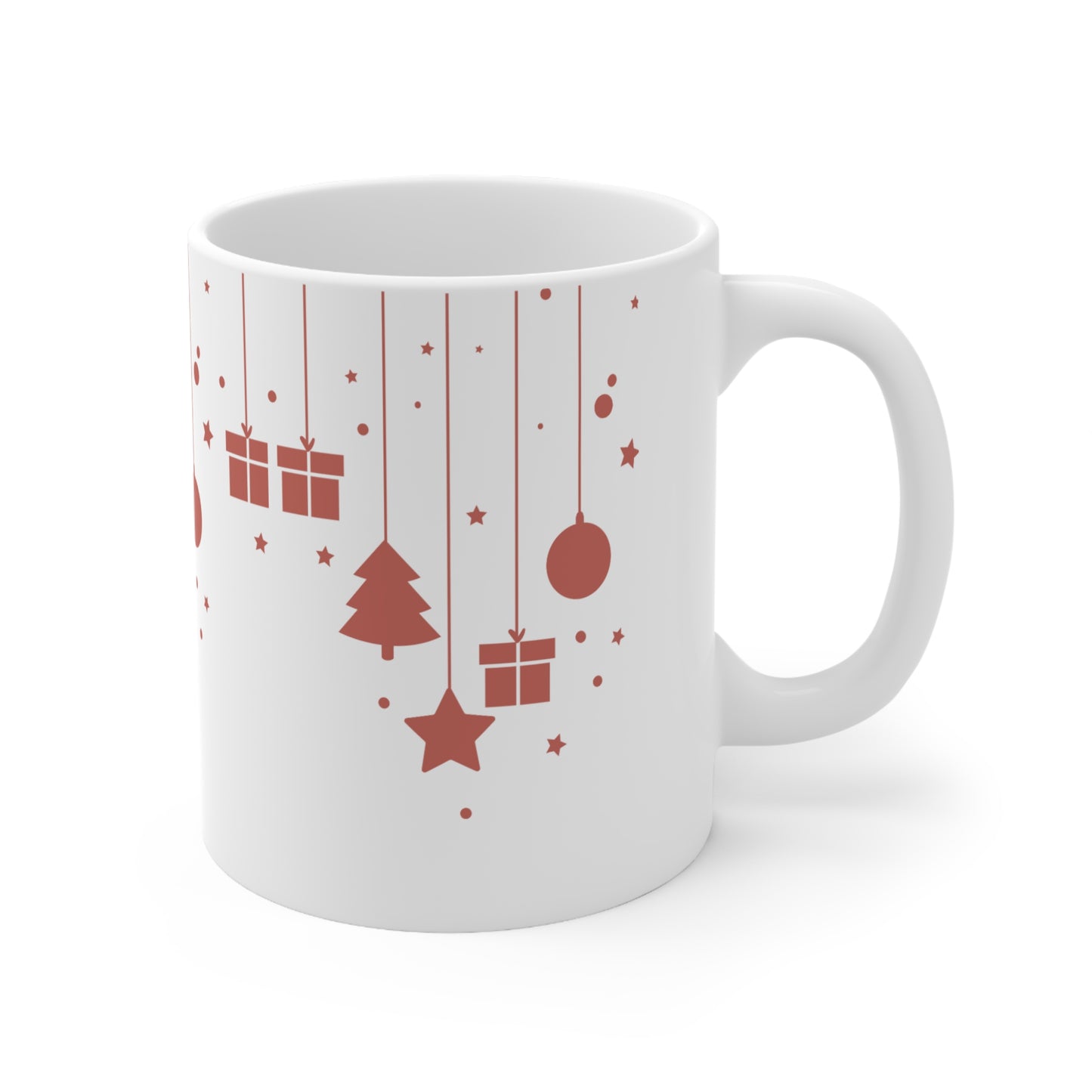 Festive Ceramic Coffee Mug Set, Holiday Gift, Seasonal Decor, Coffee Lover's Essential, Christmas Cheer, Home & Kitchen