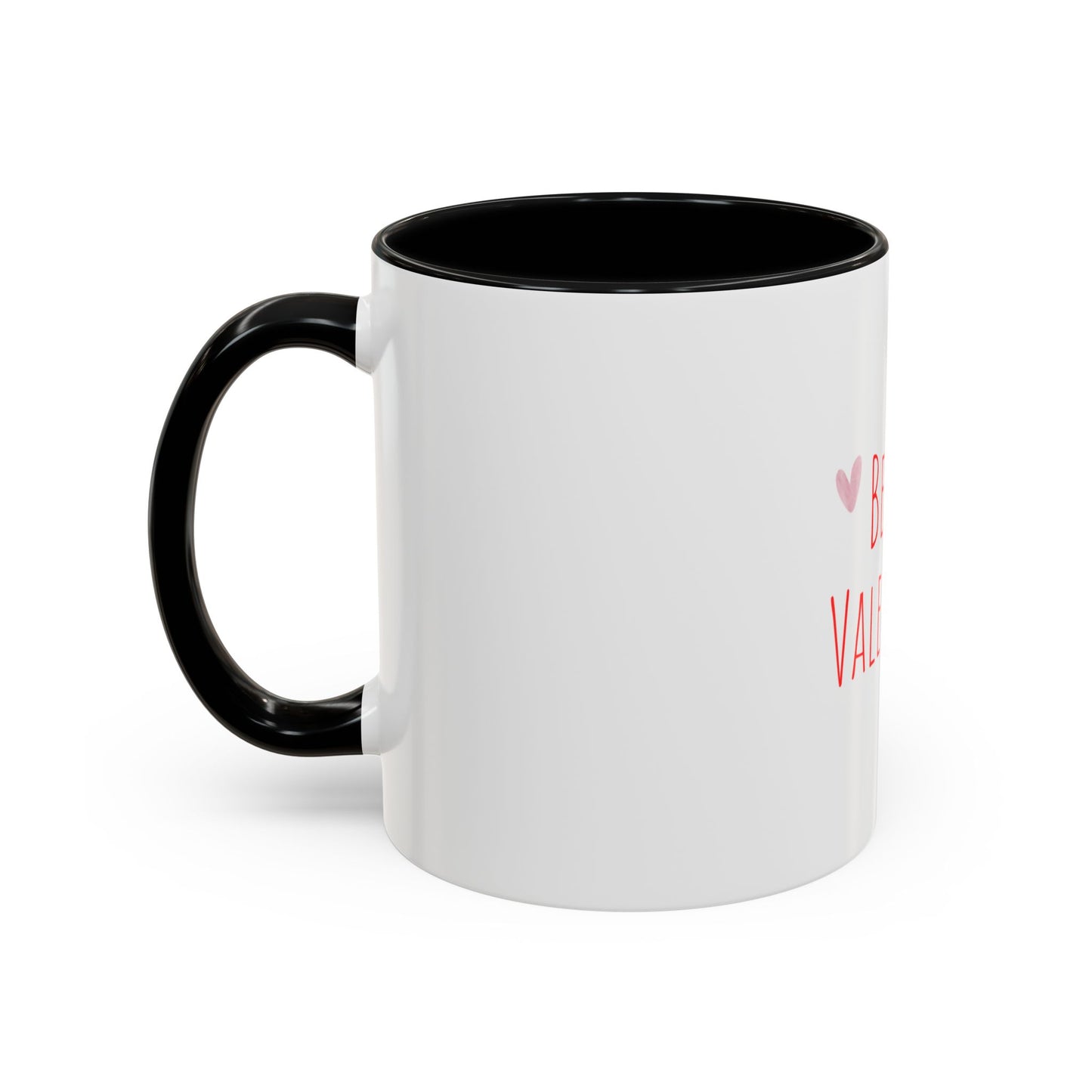 Be My Valentine Accent Coffee Mug — Valentine’s Day Heart Coffee Cup