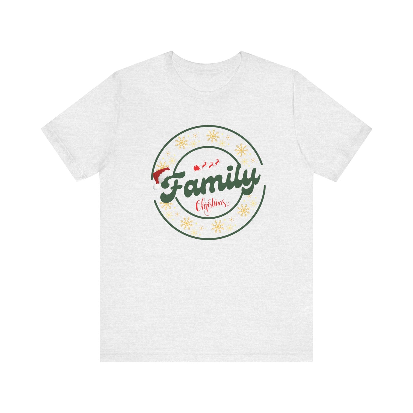 Family Christmas Unisex T-Shirt, Holiday Gift, Family Reunion Tee, Casual wear, Xmas Party Wear